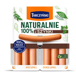 TARCZYNSKI Naturalne Parowki 100% z szynki 200g